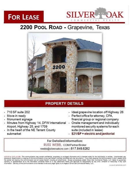 Office space for Rent at 2200 -2220 Pool Road in Grapevine