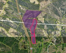 209.563 Acres Adjacent to and on the I-77 Interstate Corridor 40 Minutes South of Charlotte w/ 5 MWs Now Developable Tract