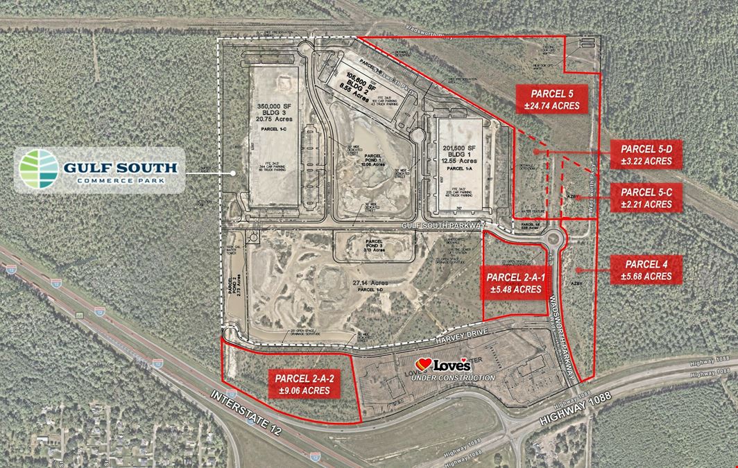 Gulf South Commerce Park Land (Exterior) I-12 and Hwy 1088