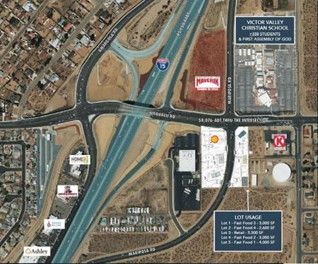 Land space for Rent at I-15 & Nisqualli Road in Victorville