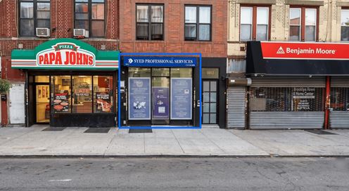 1,500 SF | 1012 Coney Island Avenue | High-Foot-Traffic Kensington Vanilla Box Retail/Office with Backyard for Lease