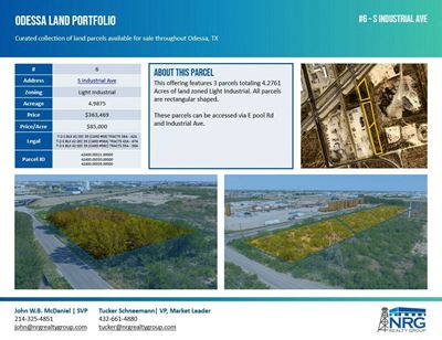 Odessa Land Portfolio: 1.34-312.26 Acre Parcels