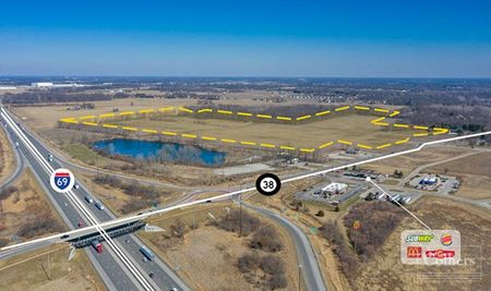 ± 73 acres of prime development land available for BTS - Fall Creek Township