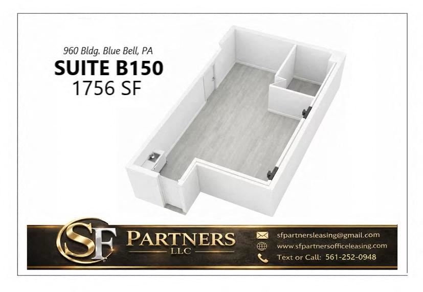 1756 SF Suite B150 Professional and Medical Office Space