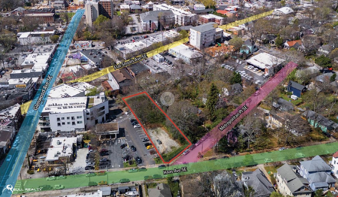 Mixed-Use or Townhome Development Site | Walkable East Atlanta Village