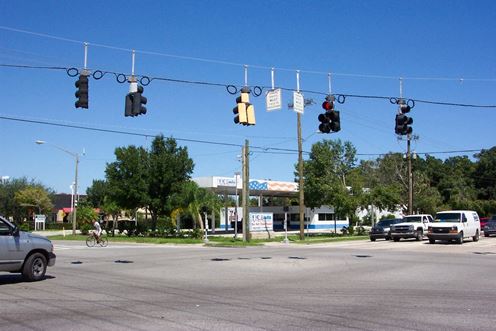 Wickham & Sarno Roads High Traffic Lighted Intersection