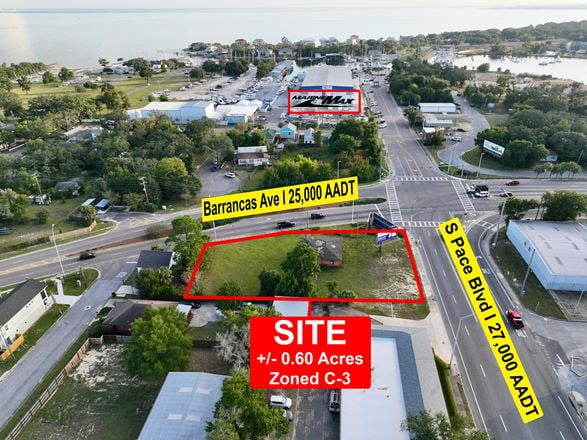0.60-Acre C-3 Zoned Corner Lot – Pensacola, FL