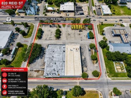 Retail space for Rent at 820 Reid St in Palatka
