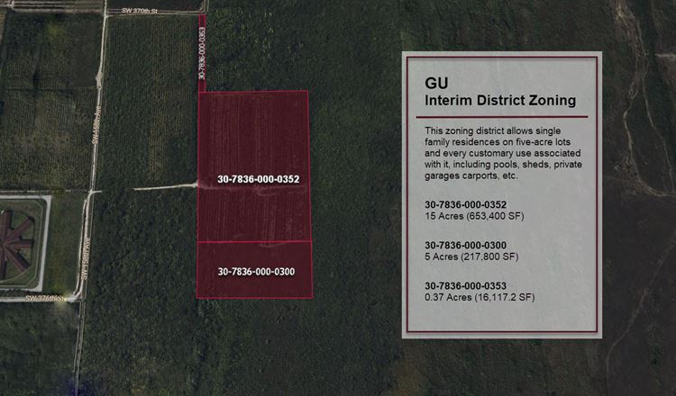 ± 20 AC Vacant Land in South Homestead