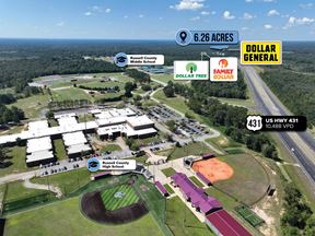 $1 Auction – 6.26 Acre Parcel | 10K VPD | Dollar General Adjacent | Seale, AL