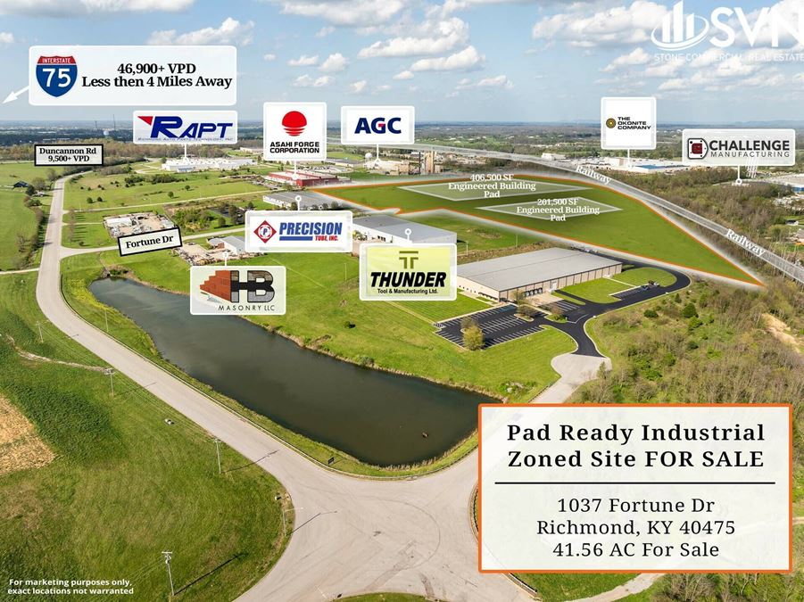 Shovel Ready I-75 Industrial Site FOR SALE