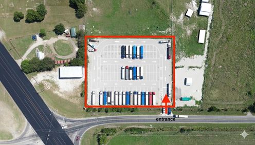 Truck, trailer, RV, and boat parking yard for lease in Greenville TX