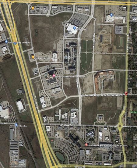 Commercial space for Sale at North East corner of Bonnie Brae from Panhandle  in Denton