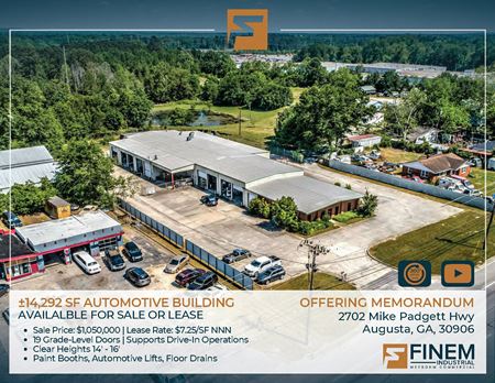 Industrial space for Rent at 2702 Mike Padgett Highway in Augusta