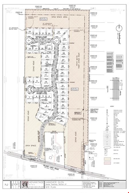 36 Lot Site Plan Approved Residential Development - Dexter