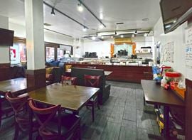 1,600 SF | 609 Franklin Avenue | High-Visibility Corner Restaurant Space + 1,950 SF Lower Level for Lease
