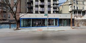 6,000 SF | 979 Ogden Avenue | Retail Space with 40' of Floor-To-Ceiling Glass Frontage for Lease
