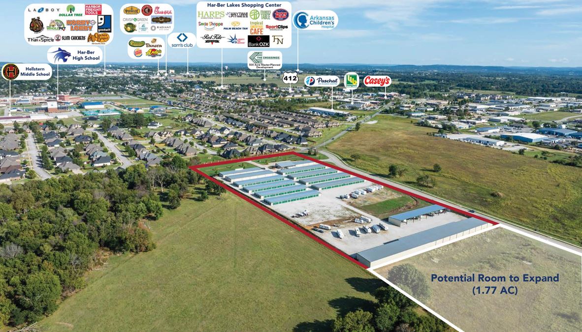 Self Storage Investment Offering | 569 N Maestri Rd | Springdale, AR