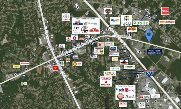 ±6.88-Acre Development Opportunity in the Dutch Fork/Irmo Submarket | Irmo, SC