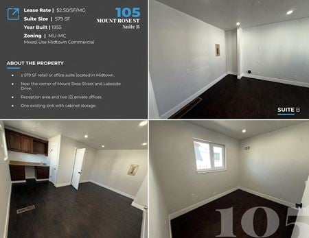 Retail space for Rent at 105 Mount Rose St Suite A, B & I in Reno