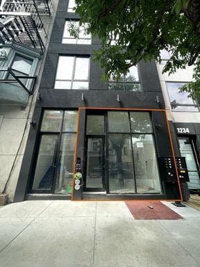 800 SF | 1236 Bedford Ave | Brand New Storefront With Basement For Lease