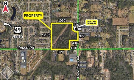 VacantLand space for Sale at O'Neal & Three Rivers Road in Gulfport