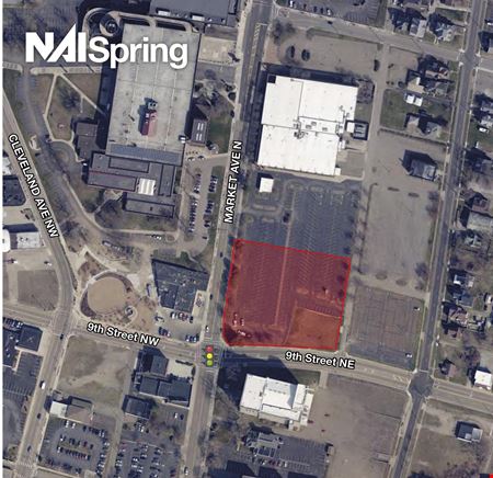 VacantLand space for Rent at Market Ave N & 9th Street NE in Canton