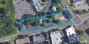 Retail development site of 1.15 acres at  a signalized intersection with excellent demographics and strong traffic counts