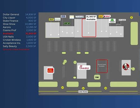 Retail space for Rent at 2450 Lake Rd B in Dyersburg
