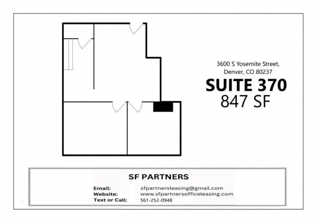 847 SF Suite 370 Professional & Medical Office Space