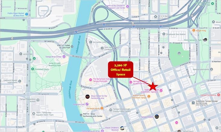 Office/ Retail Lease Opportunity, Downtown Tampa