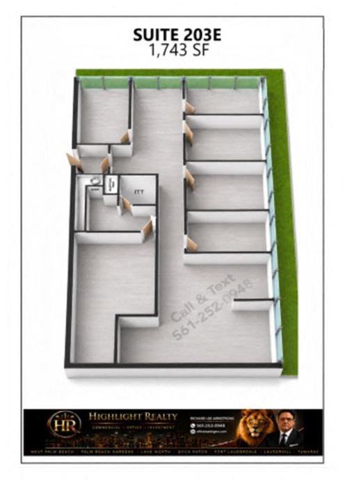 1743 SF Suite 203E PROFESSIONAL & MEDICAL OFFICE SPACE FOR LEASE