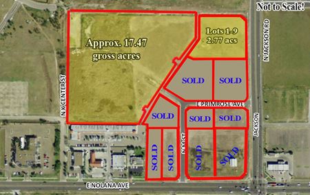 VacantLand space for Sale at Nolana Ave. & Jackson Rd. in McAllen