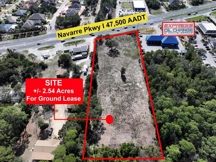 Ground Lease Opportunity – 2.54 Acres in Navarre, FL