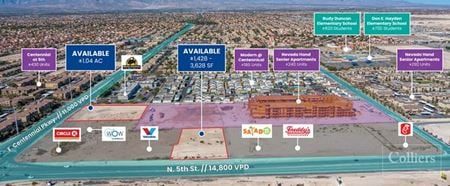 Retail space for Rent at NWC Centennial Pkwy. & N 5th St. in North Las Vegas