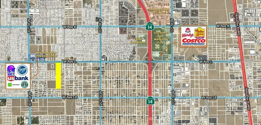 VacantLand space for Sale at West Avenue L in Lancaster