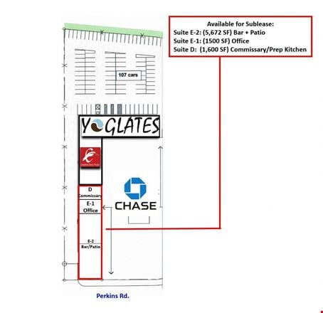 1,600 SF Commissary & Prep Kitchen - Acadian/Perkins