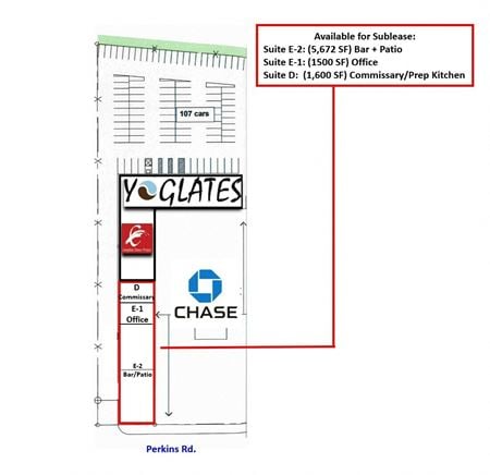 Retail space for Rent at 3753 Perkins Rd in Baton Rouge