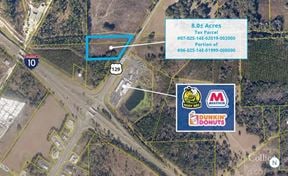 NW Quadrant of I-10 and US Hwy 129 @ Exit 283, Live Oak, FL - 8.0± Acres for Sale