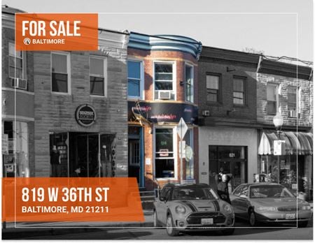 Retail space for Sale at 819 W 36th in Baltimore