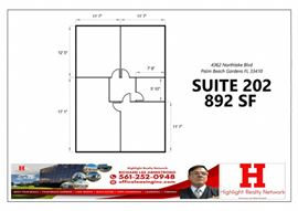 892 SF Suite 202 Professional and Medical Office Space