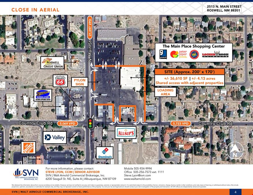 Anchor building for lease - 36,610+-sf in Roswell, NM