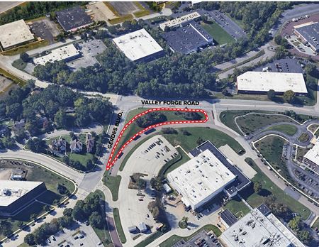 Photo of commercial space at NWC Valley Forge Rd. and Geerdes Blvd in King of Prussia