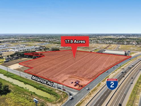 HARD CORNER ON INTERSTATE 2 & MILANO ROAD, WESLACO, TX