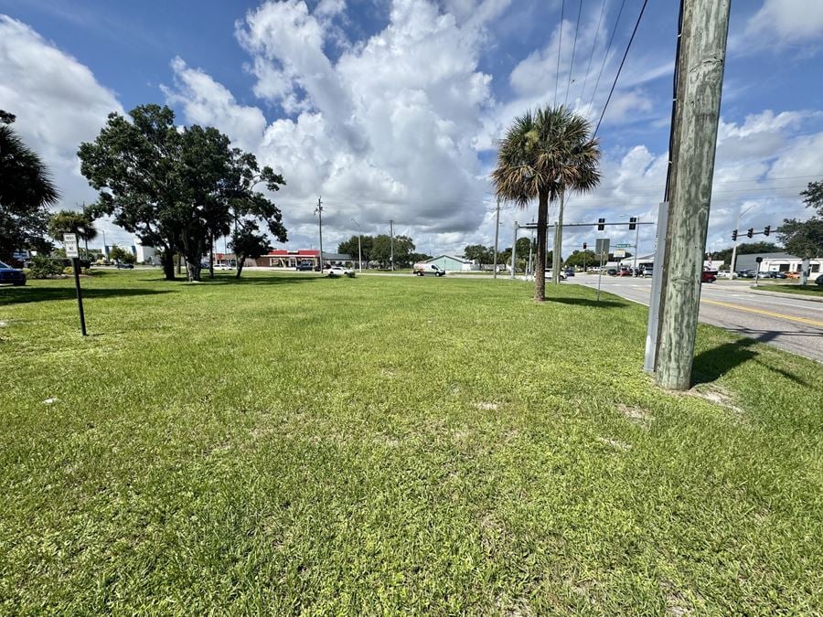 Lighted Corner Lot