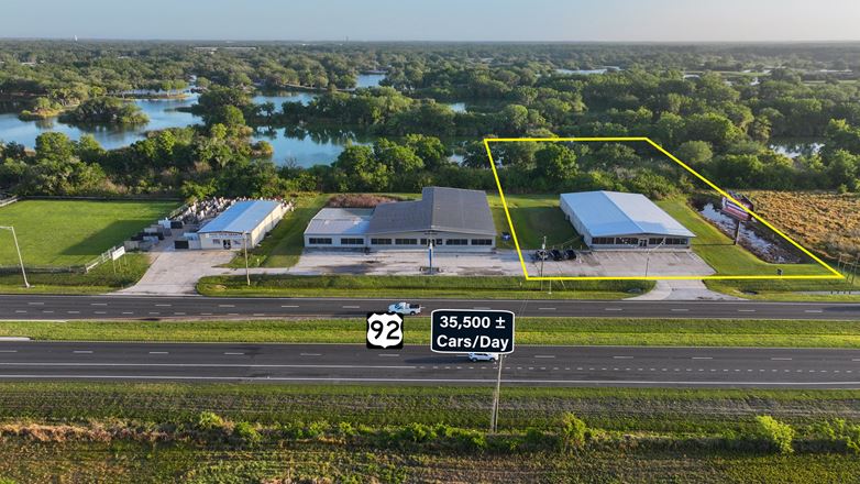10,800 SF Retail-Warehouse on 3.12 Acres Zoned LCC - Lakeland