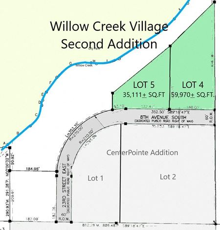 Photo of commercial space at LOTS 4-5 WILLOW CREEK VILLAGE 2ND ADDITION CITY LANDS 33-117-52 in Watertown