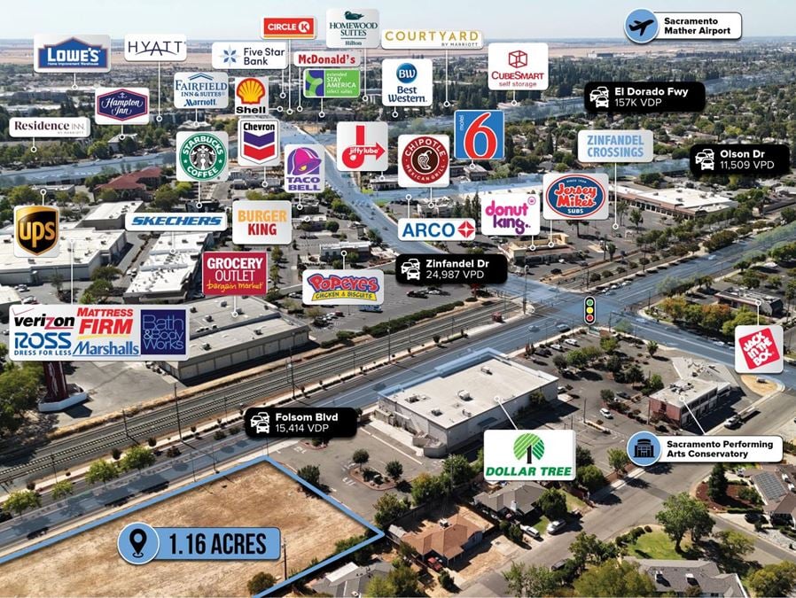 $1 Auction – Target & Walmart Shadow  1.16 Acres | Sacramento MSA | 15K VPD