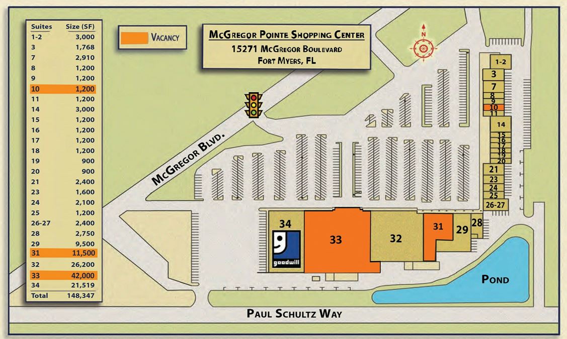 McGregor Pointe Parcels & In-Line Spaces