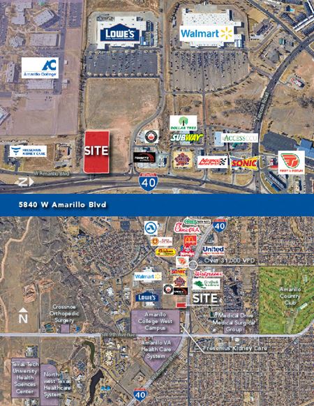 Photo of commercial space at 5840 W Amarillo Blvd Lot #4 in Amarillo